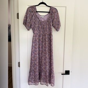 Böhme Polygram Floral Midi Dress – Size S